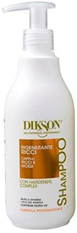 DIKSON Shampoo Ricci Energici ad Azione Anticrespo con Estratti di Alghe Marine e Curl Memory Tecnology, 500 ml