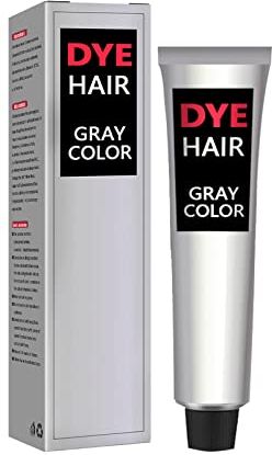 Generic Emporary Spray per capelli grigio argento, colore di lusso, colorante grigio fango, lavabile con tenuta tutto il giorno, non grassa, per feste, cosplay, 100 ml, shampoo (grigio scuro, taglia unica)