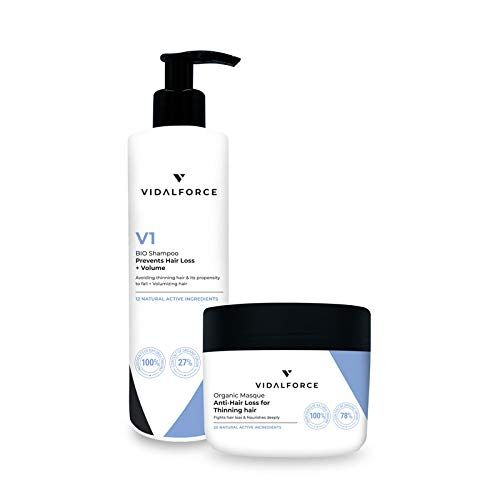 VIDALFORCE Set di shampoo V1 e maschera per capelli naturali