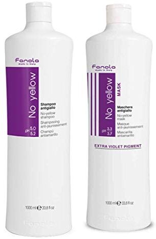 FANOLA BUNDLE No Yellow Shampoo 1 L + Maschera No Yellow 1 L