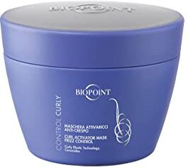 BIOPOINT Control Curly Maschera Attivaricci, Districa e Nutre i Capelli Ricci, Azione Rigenerante e Protettiva Contro Effetto Crespo, Dona Morbidezza e Tonicità, 200 ml