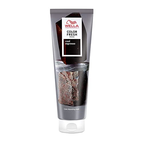 Wella Professionals COLOR FRESH MASKS Cool Espresso Mask  Maschera Colorata Capelli, Tintura Semipermanente, Trattamento Rinfrescante Colore Temporaneo, Per Tutti i Tipi di Capelli, 150ml