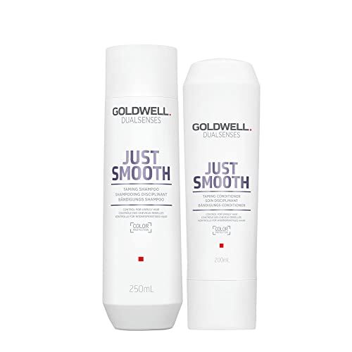 Goldwell Dualsenses Just Smooth Taming Shampoo 250ml e Balsamo 200ml Duo anticrespo