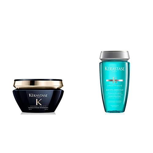 KERASTASE Kérastase   Chronologiste, Maschera Trattamento Rivitalizzante, Per Tutti i Tipi di Capelli, Intense Régénérant, 200 ml & Spécifique Dermo-Calm, Shampoo Idra-Lenitivo, 250 ml