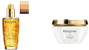 KERASTASE Kérastase   Elixir Ultime, Olio Originale Nutriente & Sublimatore, Per Capelli Secchi & Spenti, 100 ml & Elixir Ultime, Maschera Nutriente & Idratante, Per Capelli Secchi & Spenti, 200 ml