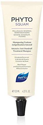 Phyto Squam Shampoo Trattante Antiforfora Intensivo, Ottimale per Forfora Severa e Prurito, Formato da 125 ml