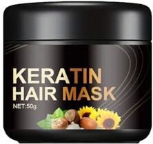 Generic Keratin Hair Mzq319 Balsamo profondo per capelli forti, lisci e danneggiati, migliora la lucentezza, colore: nero, taglia unica