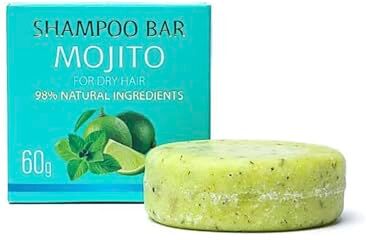 Generico Mojito • Shampoo solido per capelli con oli naturali ed estratti di erbe con ingredienti natuali 98% vegano e senza siliconi né parabeni 60 g