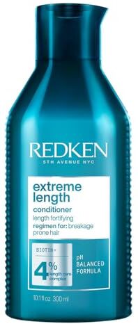 Redken Balsamo professionale Extreme Length, Fortificante per capelli danneggiati, 300 ml