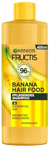 Garnier Fructis Banana Hair Food Shampoo nutriente con formula vegana, 400 ml (confezione da 1)