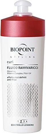 BIOPOINT Styling Fluido Ravvivaricci, Definisce e Valorizza i Capelli Ricci, Mossi Naturali o con Permanente, Azione Anticrespo, Dona Brillantezza e Morbidezza, 200 ml