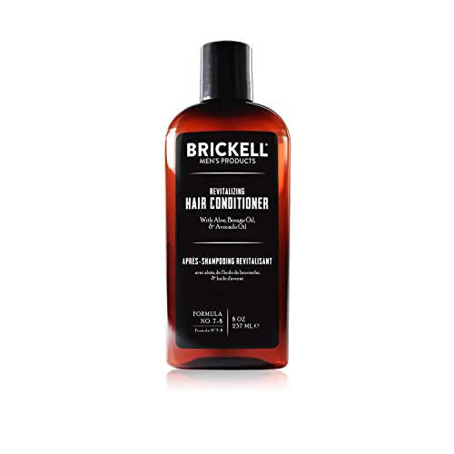 Brickell Men's Products Brickell Men's Balsamo Rivitalizzante per Capelli per Uomo, Balsamo per Capelli Nutriente Naturale e Biologico, Ripristina Lucentezza e Umidità 237 mL, Naturale ed Organico