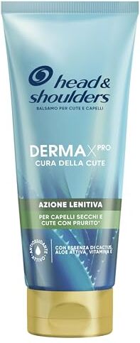 Head & Shoulders DERMAXPRO Balsamo Antiforfora Azione Lenitiva Per Cute Con Prurito E Capelli Secchi, Con Estratto Di Cactus, Aloe Attiva, Vitamina E, 220 ml