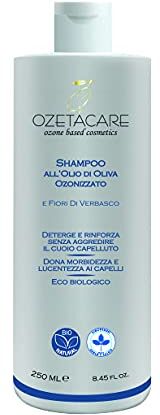 Genèrico Shampoo all’Olio di Oliva Ozonizzato rinforzante solido antigiallo antiforfora capelli grassi dermatite seborroica anticaduta eco biologico 250 ml