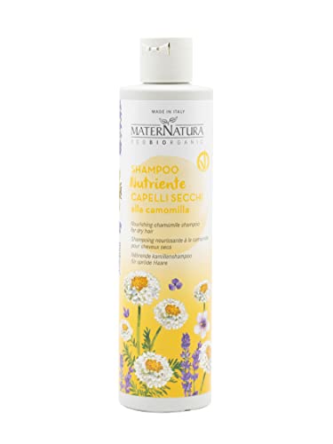 Maternatura Shampoo Capelli Secchi alla Camomilla, Beauty Routine Capelli Secchi 250 Ml