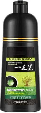 Generic Shampoo Black Dew da 500 ml, shampoo nero, tinture per capelli, shampoo istantaneo nero per capelli grigi (1 pezzo) WhU622 (Brown, taglia unica)