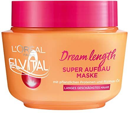 L'Oreal Paris Elvital Dream Length Super Build Up Hair Mask Trattamento intensivo per capelli 300ml