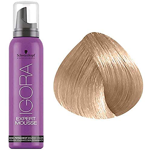 Schwarzkopf Ig Expertmousse 9,5-4 Crema Colorante per Capelli, Beige 100 ml