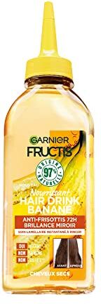 Garnier Fructis Hair Drink Trattamento Lamellare Istantaneo Nutriente Banana, Formula Vegan al 97% di Ingredienti di Origine Naturale, 200 ml