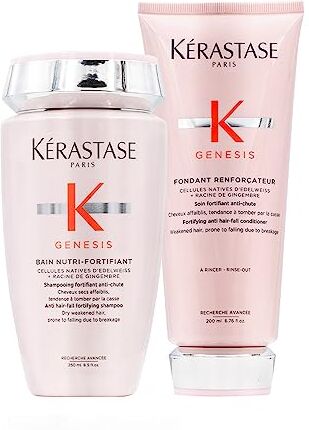 KERASTASE Kérastase, duo shampoo fortificante anticaduta Genesis Bain Nutri-Fortifiant 250 ml e balsamo forti