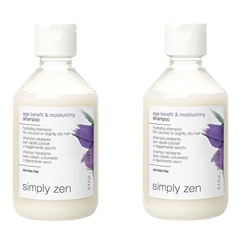 Simply age benefit & moisturizing shampoo DUO PACK 2 x 250 ml shampoo idratante per capelli colorati o leggermente secchi 500ml PROMOZIONE SPEDIZIONE GRATUITA