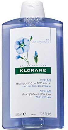 Klorane Shampoo Volumizzante con Fibra di Lino, 400 ml