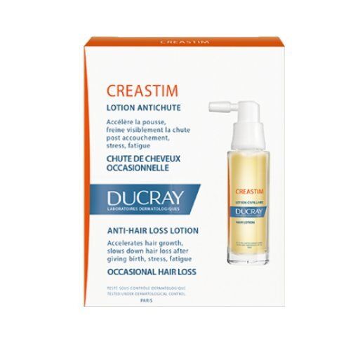 Ducray Creastim, lozione anti caduta per capelli Anti Hair Loss Lotion (versione inglese), accelera la crescita dei capelli, 2 confezioni da 30 ml