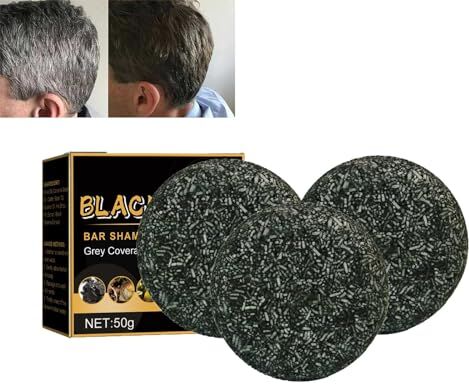 Generic Pasengerast Black Soap-Passenger Black Soap,Grey Hair Coverage Shampoo Soap,Gray Hair Reverse Bar,Grey Hair Removal Soap,Hair Darkening Shampoo Bar,Promotes Hair Growth (3pcs)