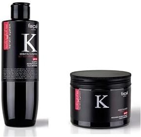 Generico KIT RISTRUTTURANTE ALLA CHERATINA FAIPA KERATIN SYSTEM Shampoo e Maschera capelli secchi e danneggiati