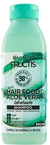 Garnier Shampoo Idratante Fructis Hair Food Per Capelli Disidratati, Aloe Idratante, Aloe Vera, 350 Millilitro