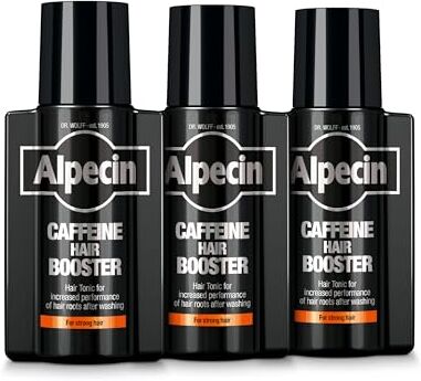 Alpecin Caffeine Hair Booster   3 x 200 ml   Tonico per capelli per rinforzare le radici dei capelli