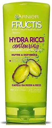 Garnier Fructis Balsamo Definizione, Per Capelli da Mossi a Ricci, Anti-Crespo, Per una Chioma Morbida e Luminosa, Hydra Ricci, 200 ml