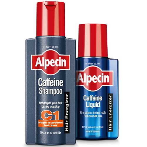 Alpecin Caffeina Shampoo C1 250 ml +  Caffeina Liquido 200 ml (shampoo + liquido anticaduta)