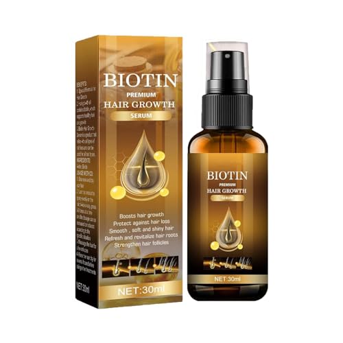 Generic Biotin, siero per la crescita dei capelli, 30 ml, biotina, spray per la crescita dei capelli, per la crescita dei capelli e per la perdita dei capelli, per capelli secchi sottili e rotti (1 pezzo)