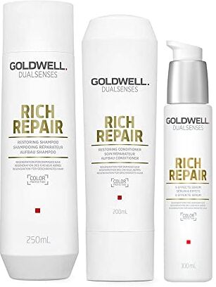 Goldwell Dualsenses Rich Repair 6 Effects Serum 100ml Shampoo 250ml Conditioner 200ml