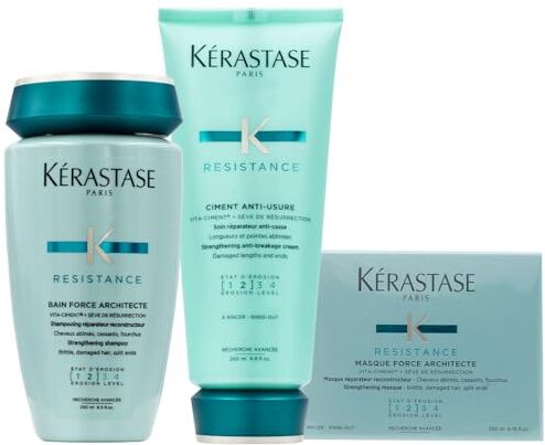 KERASTASE Kérastase ResistanceTrio shampoo, maschera e cura per capelli danneggiati