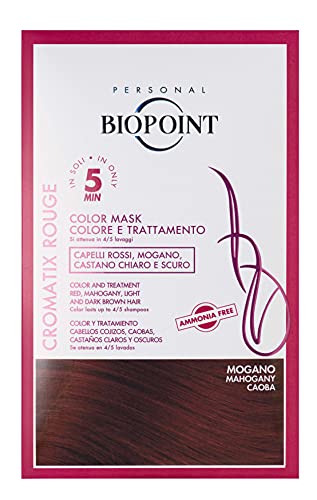 BIOPOINT Cromatix Color Mask, Maschera Colorante per Capelli Senza Ammoniaca, Azione Nutriente e Ravvivante, Intensifica il Colore e Dona Brillantezza, 30 ml