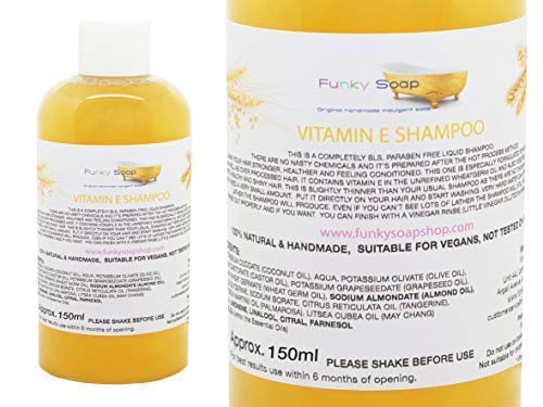 Funky Soap 1bottle Liquido Vitamina e Idratante Shampoo 100% Naturale senza SLS 150ml