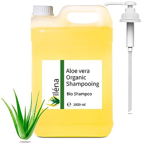 Oïléna Shampoo Biologico Anticaduta con Aloe Vera, Argan, Cheratina e Ceramidi Vegetali   Formula Anti-Caduta   Senza Solfati   Vegan   Adatto a Tutti i Tipi di Capelli 1000 ml