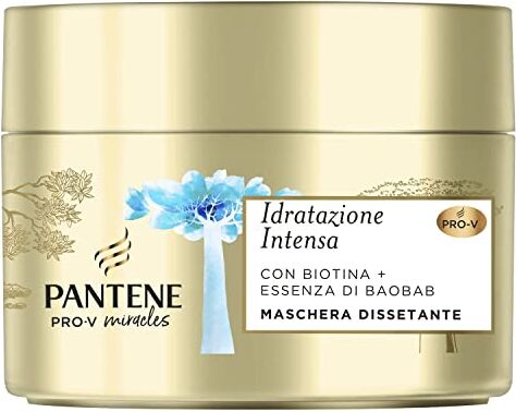 Pantene Pro-V Miracles Maschera Dissetante con Biotina Ed Essenza di Baobab Pro-Vitamina B5, 160ml