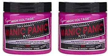 MANIC PANIC Cotton Candy Classic Creme, Vegan, Cruelty Free, Pink Semi Permanent Hair Dye 1 x 118ml