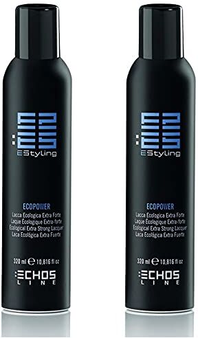 Generico 2X ECHOSLINE ECOPOWER – Lacca per capelli Extra Forte – Lacca ecologica extra forte 2X320ml