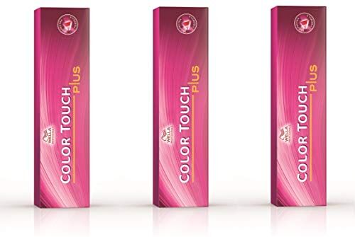 Wella Color Touch Plus 77/07 Confezione da 3 flaconi, 60 ml, biondo medio intenso