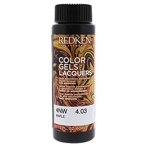 Redken Colore Gel Lacca Colore Permanente Dei Capelli, No. 4NW Acero, 60 ML