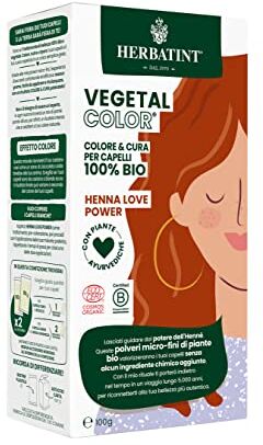 Herbatint Vegetal Color – Colorazione vegetale 100% naturale e bio  – Henné puro 100 gr