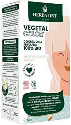 Herbatint Vegetal Color – Colorazione vegetale 100% naturale e bio  POWER – Henné neutro 100gr