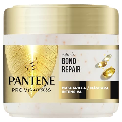 Pantene Molecular Bond Repair Maschera Capelli Intensiva con Biotina 300 ml Formula Pro-V per capelli danneggiati e molto secchi. Lascia i capelli visibilmente più sani, forti e rigenerati