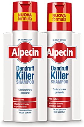 Alpecin Shampoo Antiforfora   Mantiene sano il cuoio capelluto, 2 x 250 ml