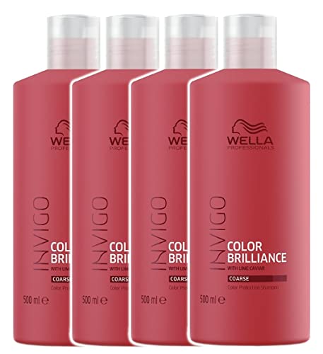 Wella 4  Invigo Brilliance Shampoo per capelli forti, 500 ml