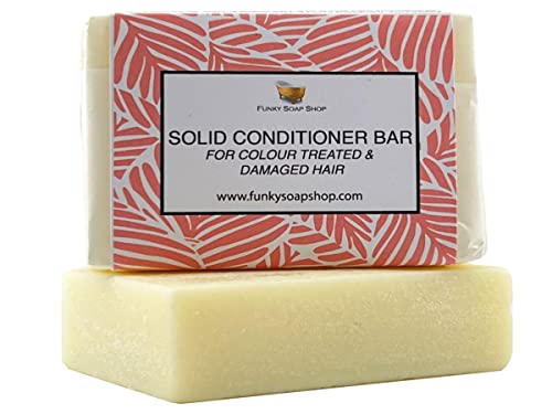 Funky Soap Solido Balsamo Barrette per Colore Trattati & Capelli Danneggiati, 1 Barrette di 95g